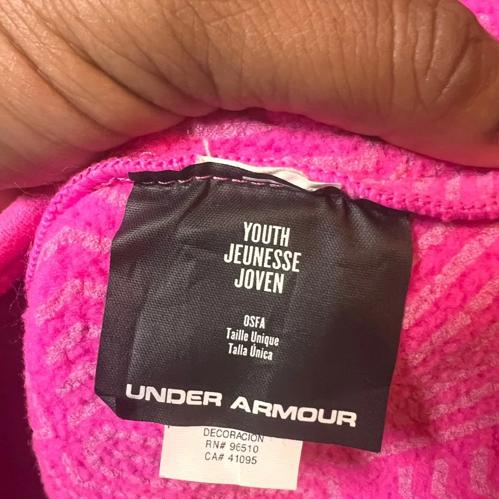 Under Armour‎ Youth Beanie Hat Pink Fleece Winter